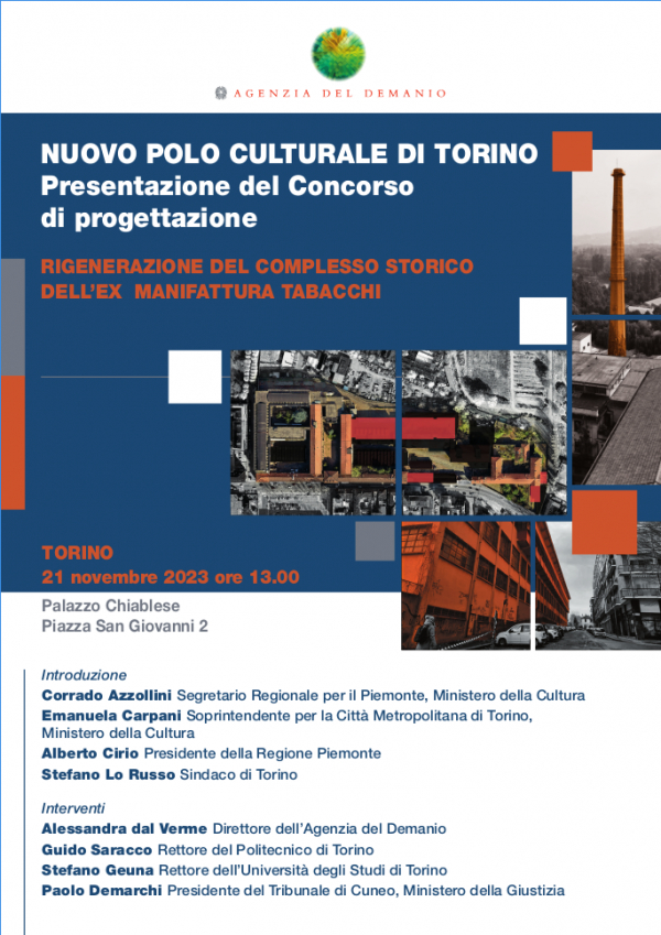 Presentazione Concorso di progettazione Nuovo Polo Culturale nella Manifattura Tabacchi