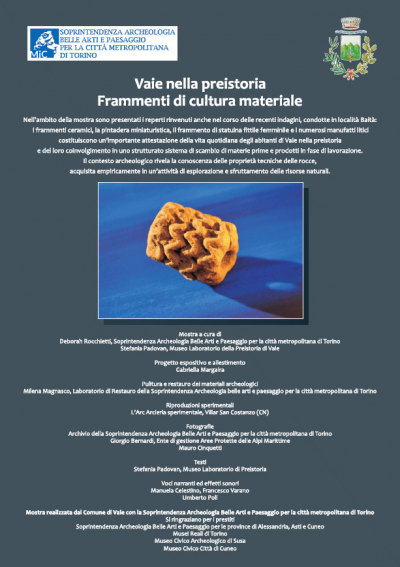 Inaugurazione mostra &quot;Vaie nella preistoria. Frammenti di cultura materiale&quot;