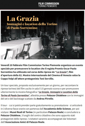 La Grazia. Immagini e location della Torino di Paolo Sorrentino