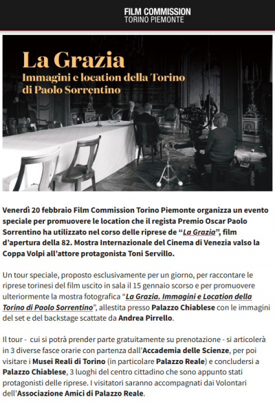 La Grazia. Immagini e location della Torino di Paolo Sorrentino