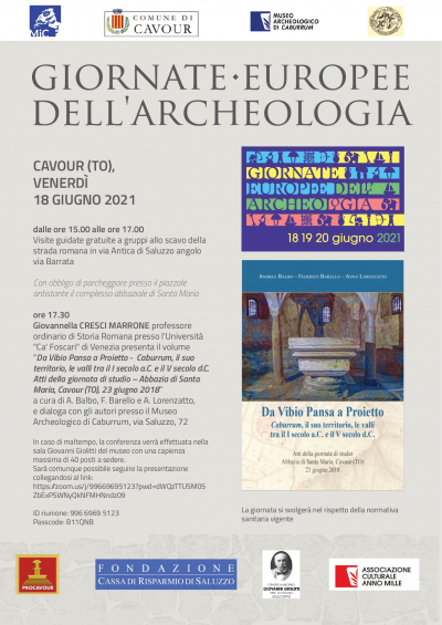 GIORNATE EUROPEE DELL&#039;ARCHEOLOGIA - CAVOUR