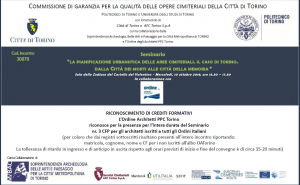 I cimiteri di Torino - Un patrimonio di arte, cultura e ambiente da conoscere e valorizzare
